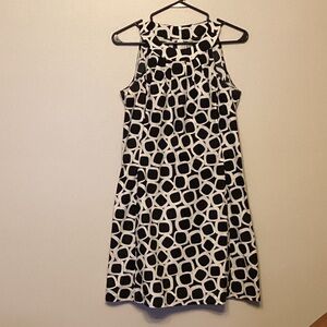 Elliott Lauren Black & White Geometric Mini Dress